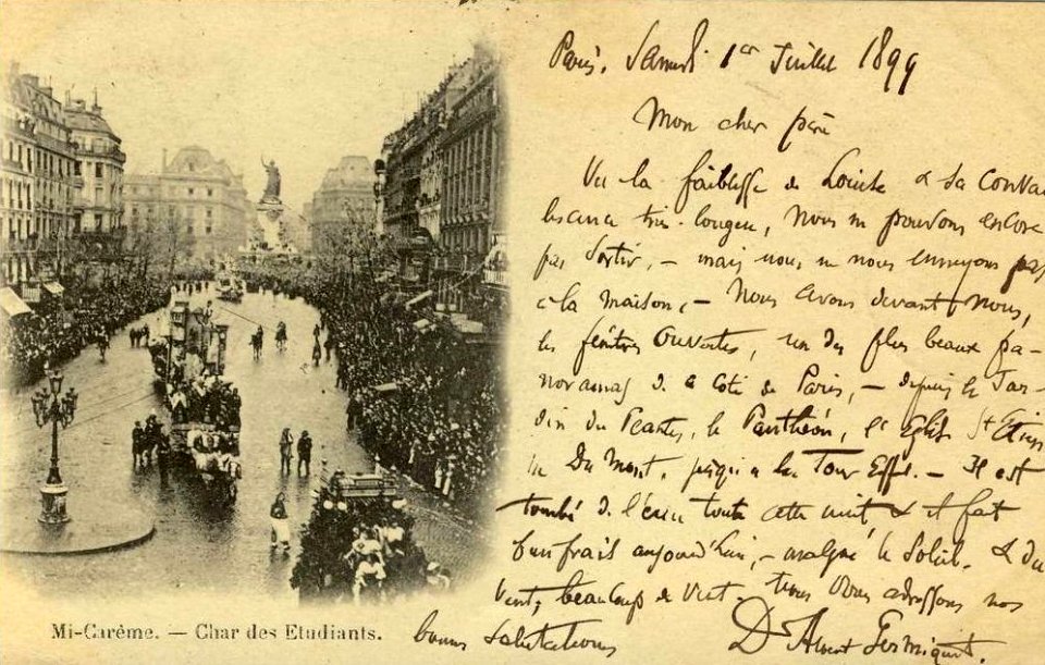 Char des étudiants 1899