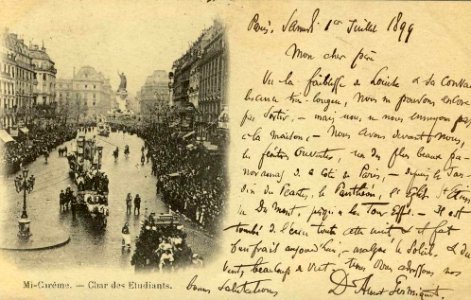 Char des étudiants 1899