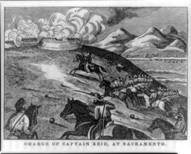 Charge of Captain Reid, at Sacramento LCCN2006687102