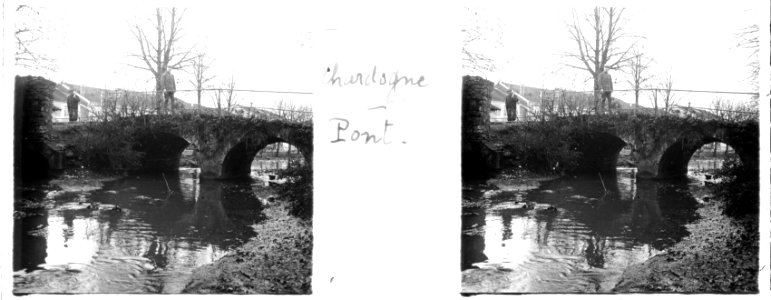 Chardogne. Pont - Fonds Berthelé - 49Fi340