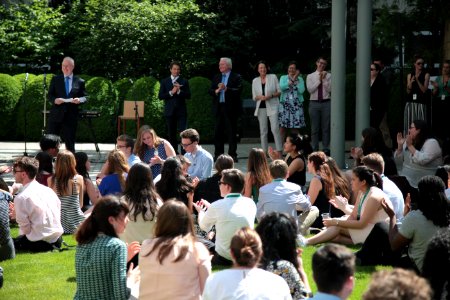 Chargé Logsdon gives remarks at Berlin Day 2017 (34012072883)