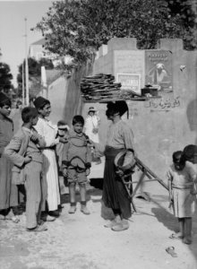 Characters and industries, etc. Selling cakes in Beirut street LOC matpc.02215 (cropped)