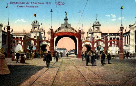Charleroi - exposition de 1911 - entrée principale