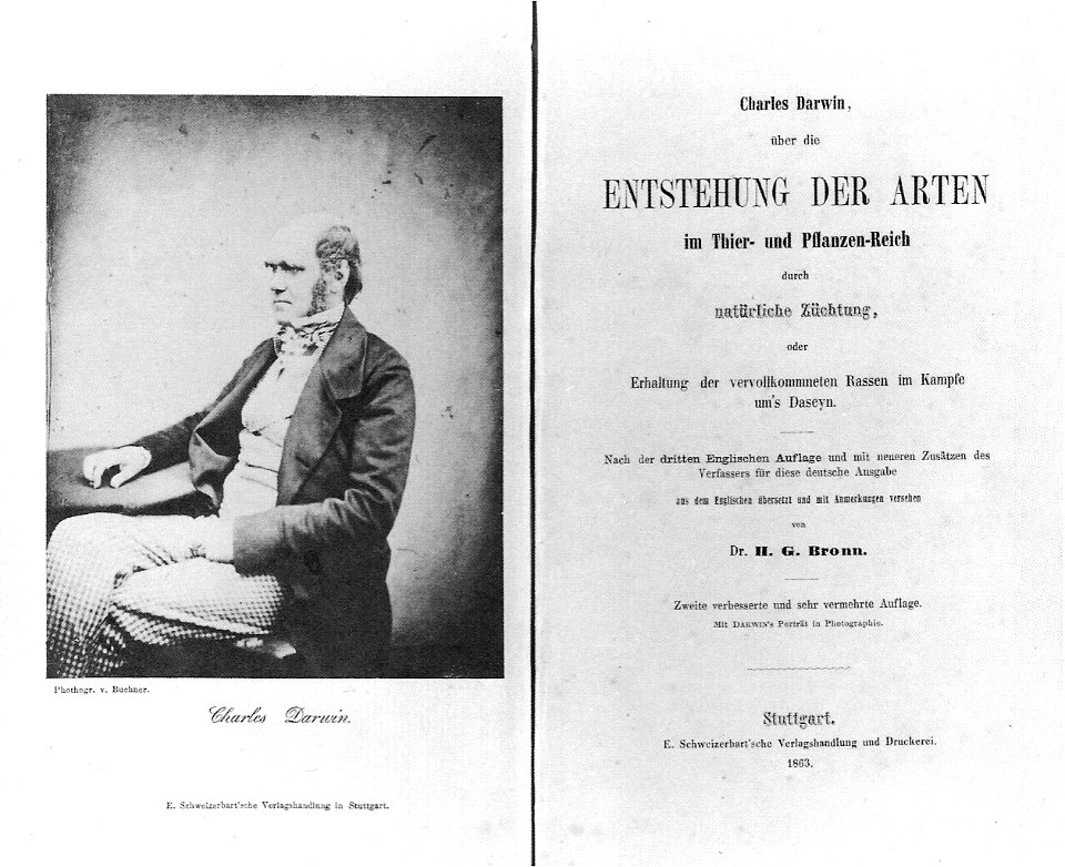 Charles Darwin - Entstehung der Arten Titelblatt 1863 (113)