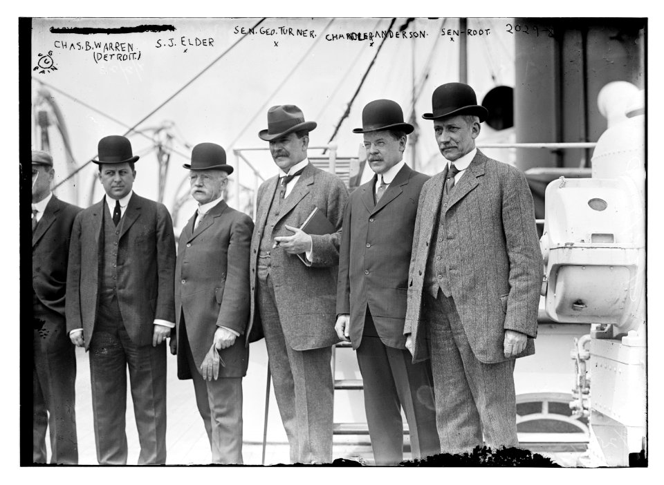 Charles B. Warren (Detroit), S.J. Elder, Sen. Turner, Chandler Anderson, Sen. Root LCCN2014688162