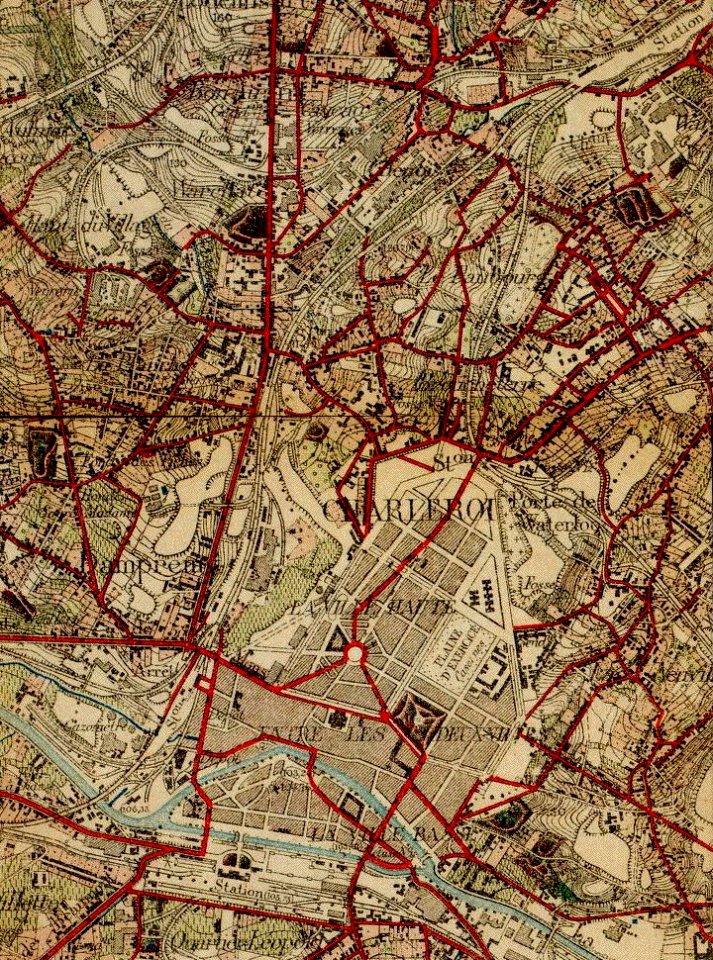 Charleroi-Carte topographique-1900