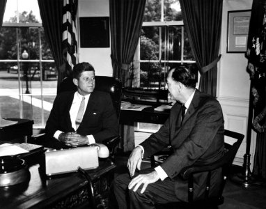 Charles Edward Rhett With JFK photo