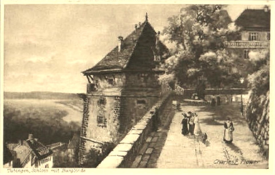 Charles E Flower - Schloss und Burglinde (AK um 1906)