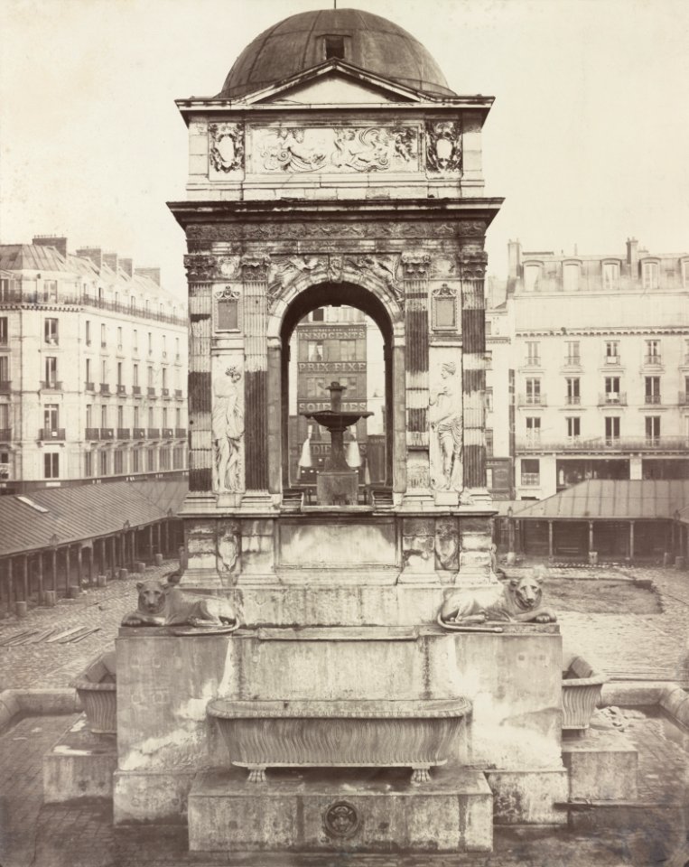 Charles Marville - Fountain of the Innocents, Paris, France