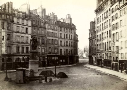 Charles Marville place Dauphine vers 1865