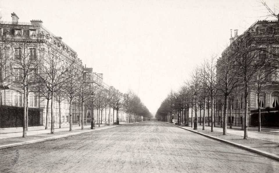 Charles Marville, Avenue d'Iéna, ca. 1853–70