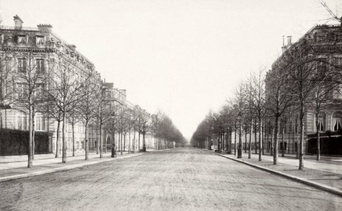 Charles Marville, Avenue d'Iéna, ca. 1853–70