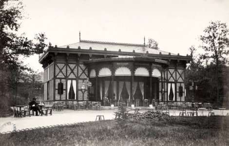 Charles Marville, Bois de Boulogne - Café de la Cascade, ca. 1853–70