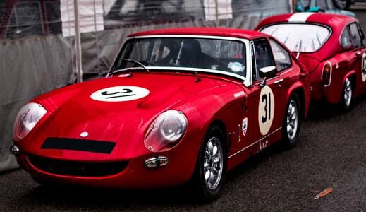 Racecar coupe red