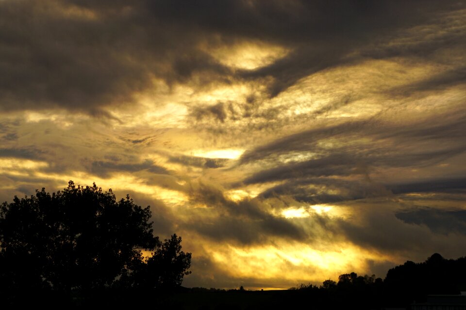 Abendstimmung evening sky cloud formation