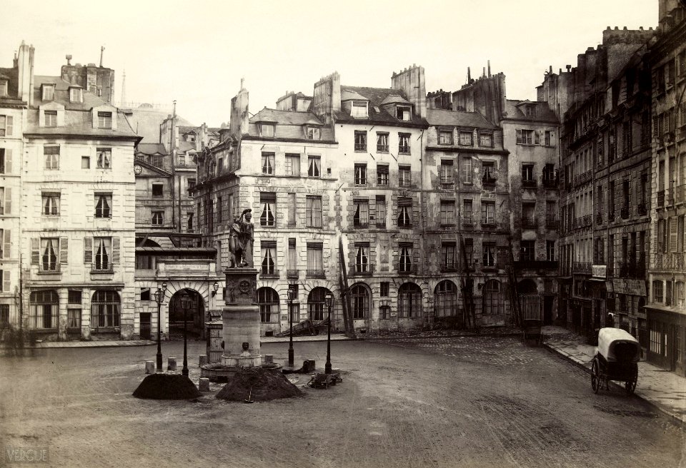 Charles Marville place Dauphine vers 1865 B
