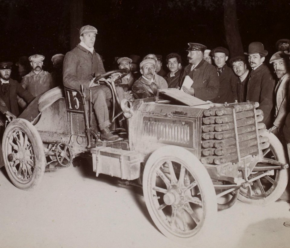Charles Jarrott au Paris-Berlin 1901 (dixième sur Panhard)