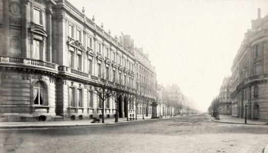 Charles Marville, Boulevard Saint-Germain, Square Cluny, ca. 1853–70