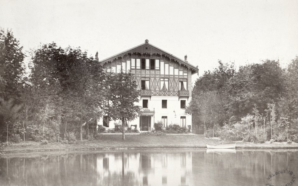 Charles Marville, Bois de Boulogne - Pavillon d'Armenonville, ca. 1853–70