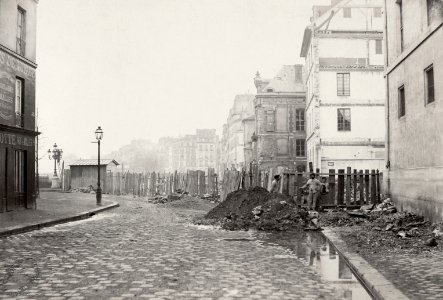 Charles Marville, Amorce du Boulevard Henri IV et de la rue Sully, ca. 1853–70