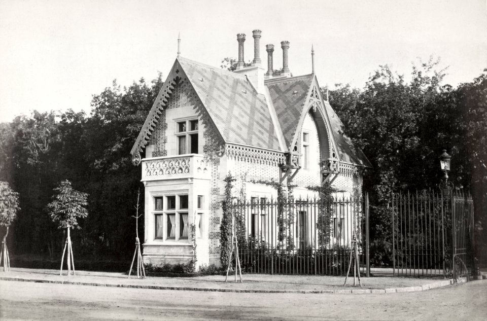 Charles Marville, Bois de Boulogne - Maisons de gardes II, ca. 1853–70