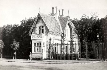 Charles Marville, Bois de Boulogne - Maisons de gardes II, ca. 1853–70