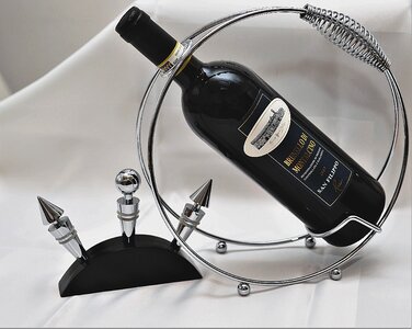 Red wine bottle wine