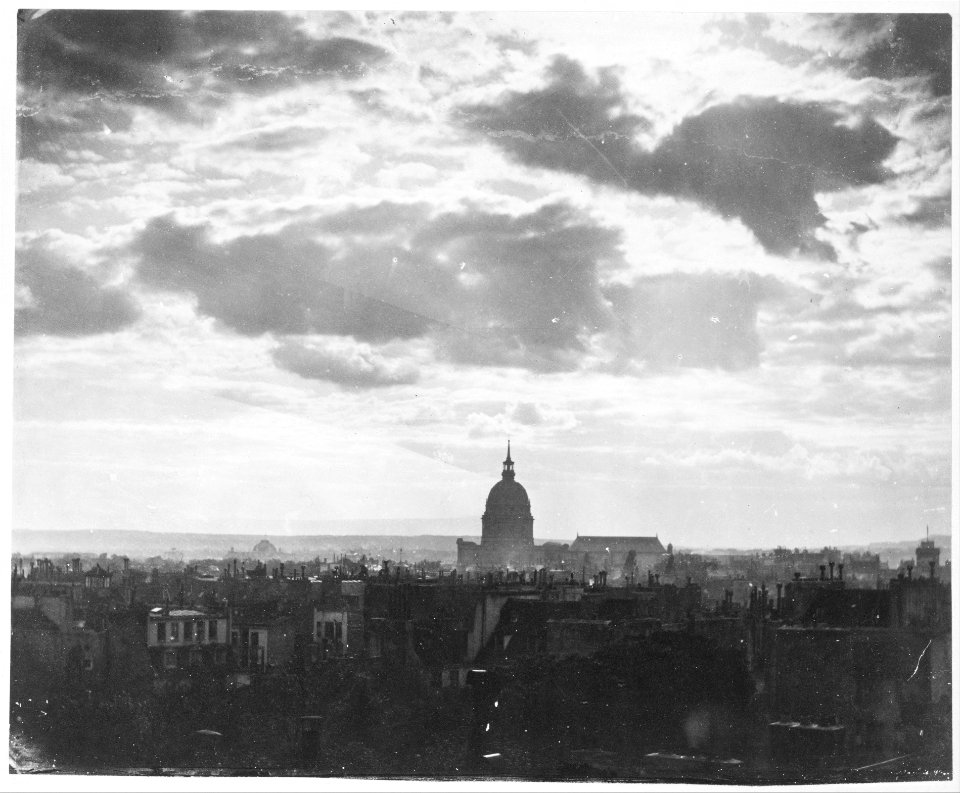 Charles Marville, Cloud Study over Paris, 1850s