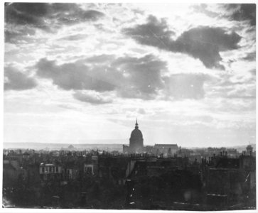 Charles Marville, Cloud Study over Paris, 1850s