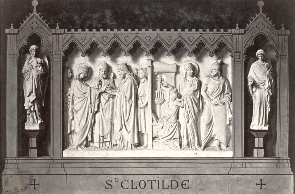 Charles Marville, Eglise Sainte Clotilde, sculpteur 3, ca. 1850–70