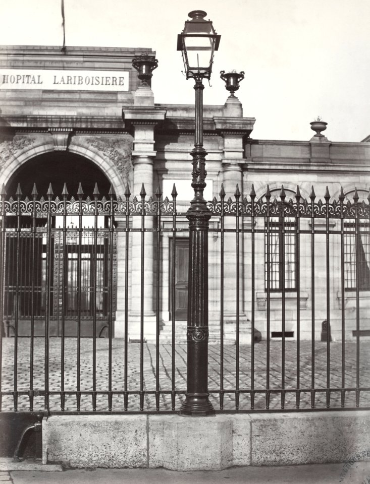 Charles Marville, Hôpital Lariboisière, 1878