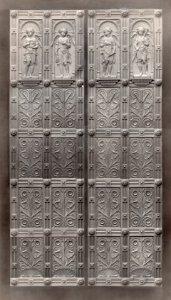 Charles Marville, Eglise St. Augustin - portes, ca. 1850–70