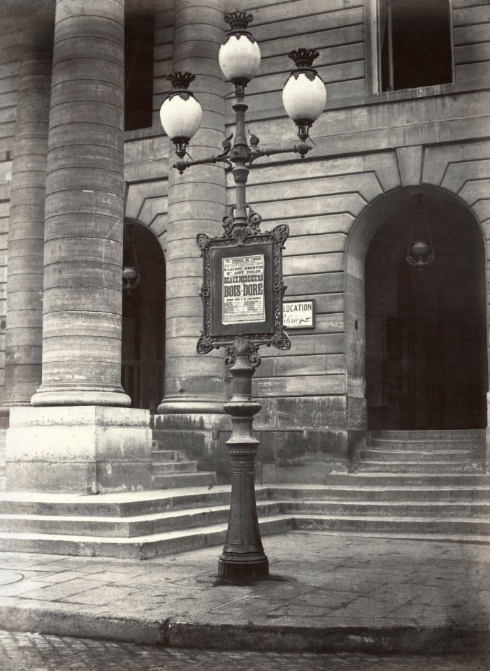 Charles Marville, Candélabre, Odéon, 1878