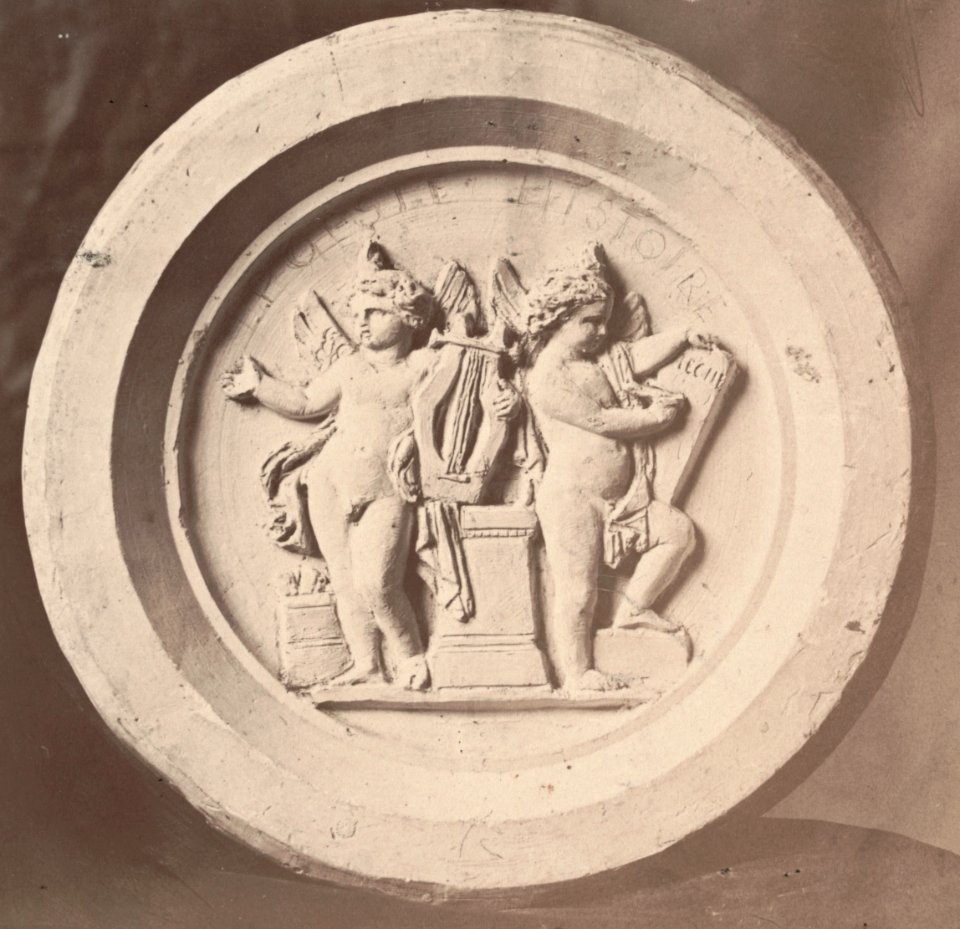 Charles Marville, Hôtel de Ville, Salle du Conseil Municipal, bas-relief 5, ca. 1853–70