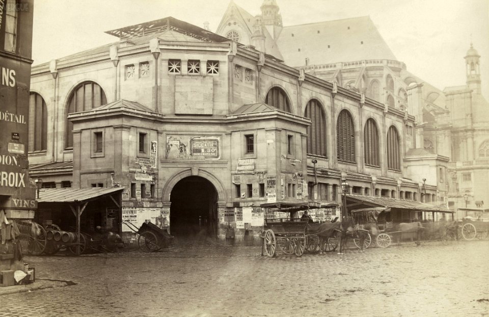 Charles Marville, Pavillon des Halles centrales, 1866