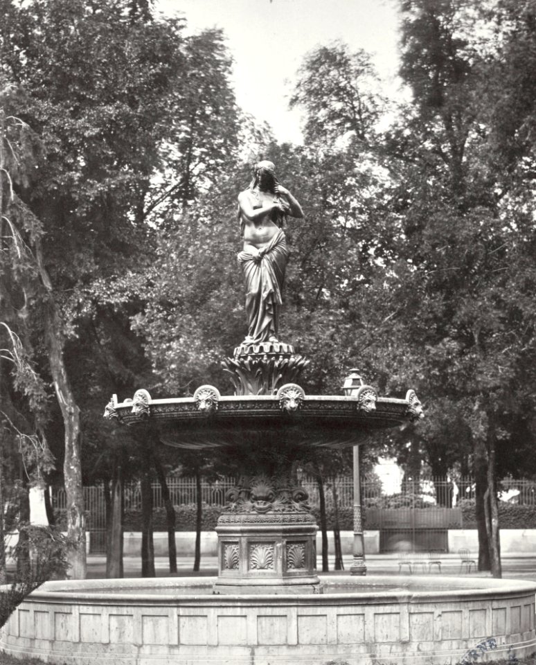 Charles Marville, Fontaine des Champs Elysées, ca. 1850–70