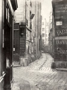Charles Marville, Impasse des Bourdonnais, de la rue de la Limace, ca. 1853–70