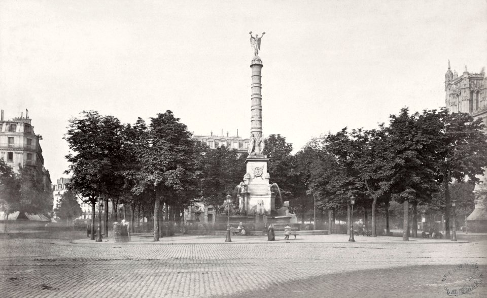 Charles Marville, Place du Châtelet 2, ca. 1853–70