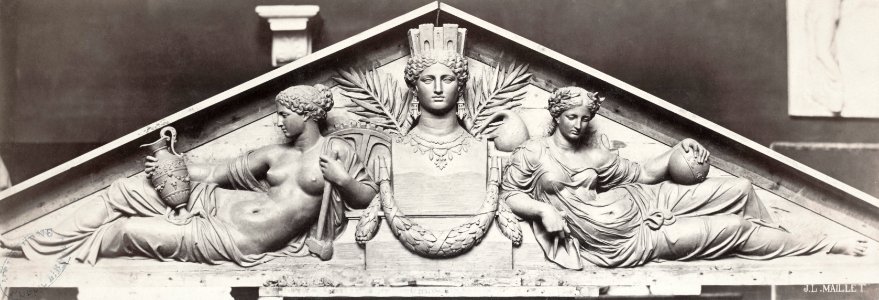 Charles Marville, Ecole Turgot - Maillet, sculpteur, ca. 1853–70