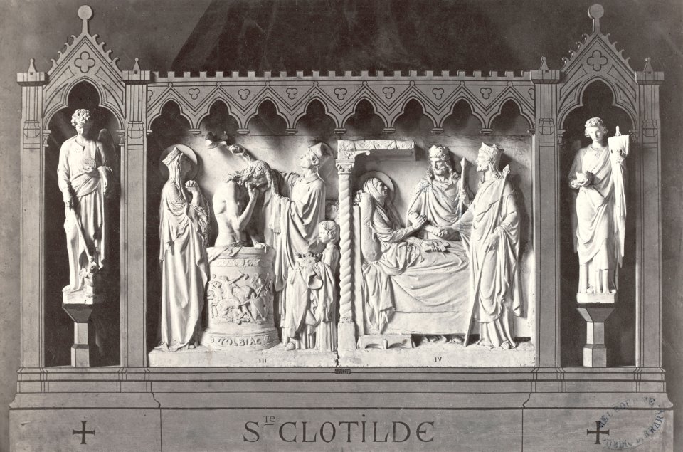 Charles Marville, Eglise Sainte Clotilde, sculpteur 2, ca. 1850–70