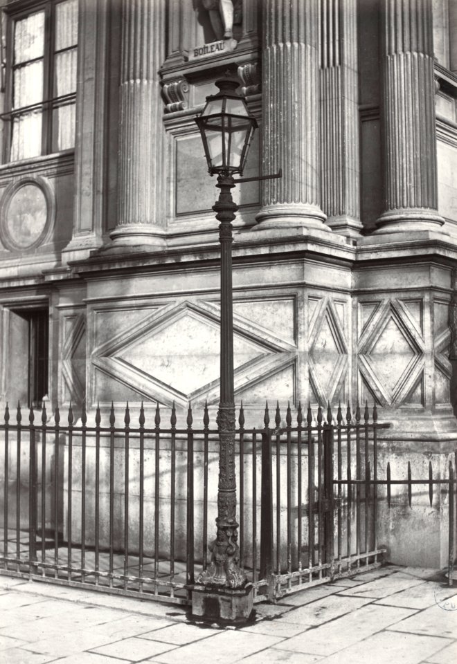 Charles Marville, Hôtel de Ville, grille de la façade, 1878