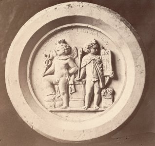 Charles Marville, Hôtel de Ville, Salle du Conseil Municipal, bas-relief 4, ca. 1853–70