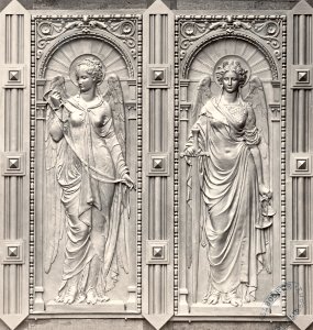Charles Marville, Eglise St. Augustin, Moreau, Mathurin, sculpteur 3, ca. 1853–70