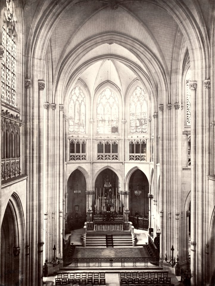 Charles Marville, Eglise St. Bernard, ca. 1850–70