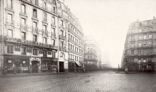 Charles Marville, Rue de Turbigo, ca. 1853–70