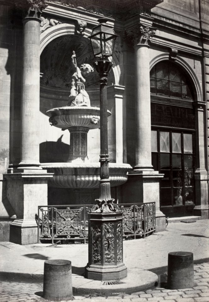 Charles Marville, Fontaine Gaillon, 1878