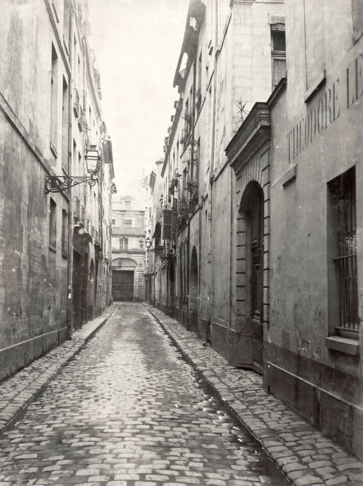 Charles Marville, Rue des Poitevins, de la rue Hautefeuille, ca. 1853–70