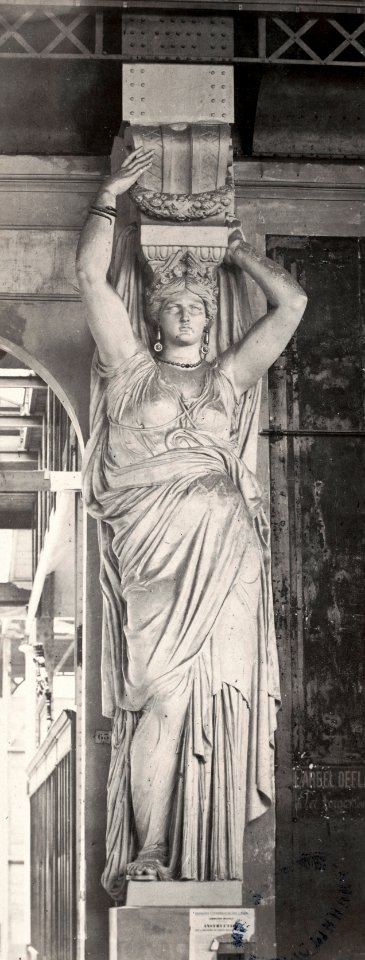 Charles Marville, Palais de Exposition universelle de 1867, sculpteur 1, ca. 1853–70