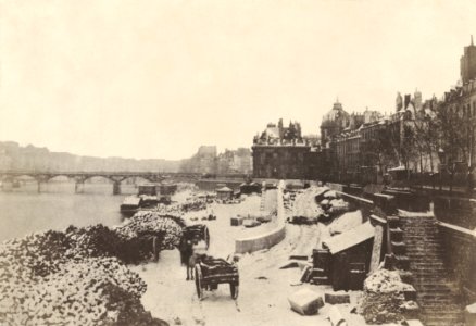 Charles Marville, The Left Bank of the Seine from the Pont des Saints-Pères - Getty Museum
