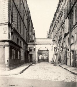 Charles Marville, Rue de Harlay au Palais, ca. 1853–70